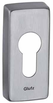 6.1 Roses Stainless steel metal frame cylinder escutcheon 6145C Length 72 mm Width 32,5 mm Projection 14 mm Fixing centres 50 mm Cutout 6145.0C blank 6145.1C BB standard keyhole 6145.