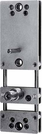For instance, adjustable site fixing template for the installation of hardware, or milling gauges and step drills for lock technology.
