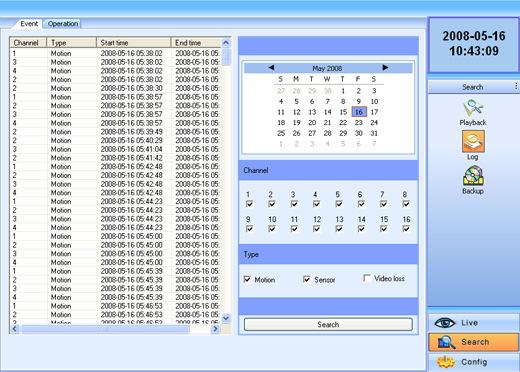 Digital Video Recorder User Manual 6.5 Remote DVR Management 6.5.1 Checking System Log Remotely Users can check system log remotely.