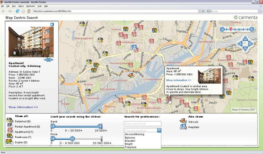 4.2 Layer Types The Rich Web Client can handle maps which are composed of multiple layers.