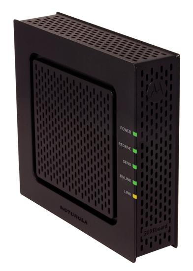 About the SB6120 SURFboard extreme Cable Modem Motorola s easy-to-use SB6120 SURFboard extreme Cable Modem unlocks the potential of offering innovative high-bandwidth data and multimedia services to