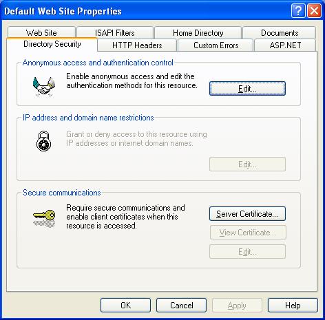 Enterprise Suite Installation and Settings 3 4 Select the [Directory Security] tab.