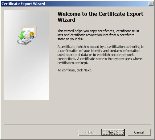 Installing Attached Tools 4 6 Select the [Details] tab on the Certificate dialog