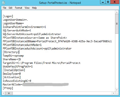 Installing and Removing PortalProtect FIGURE 2-21. Setup-PortalProtect.iss file WARNING!