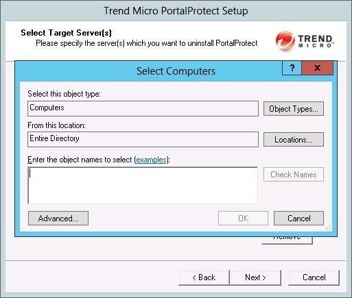 Trend Micro PortalProtect 2.5 Installation and Deployment Guide FIGURE 2-44. Select Computers dialog 11.