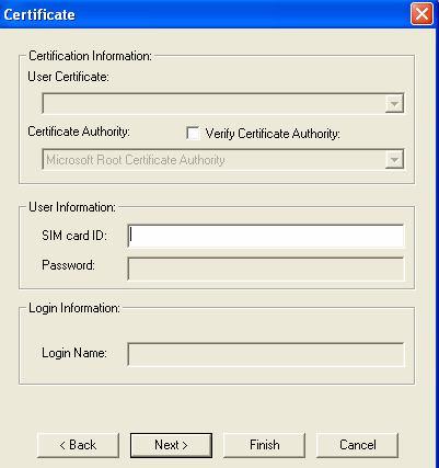You must present a User Name and Password in the User Information field that will be verified by TTLS-capable