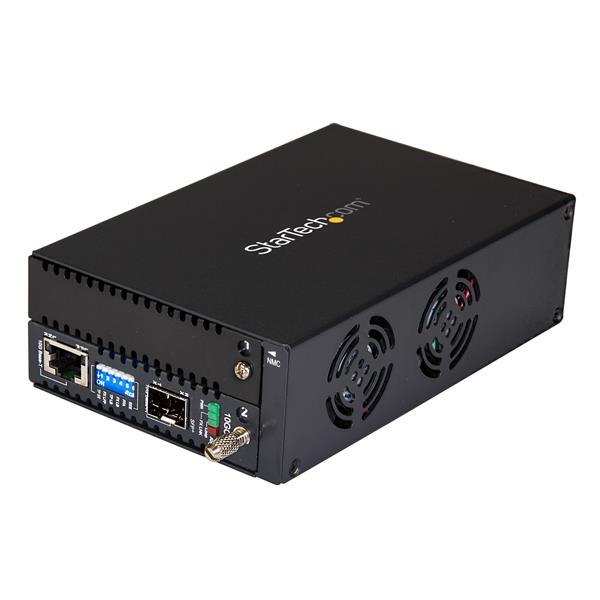 10 Gigabit Ethernet Copper-to-Fiber Media Converter - Open SFP+ - Managed Product ID: ET10GSFP This 10GbE fiber media converter lets you scale your network using the 10Gb SFP+ transceiver that best
