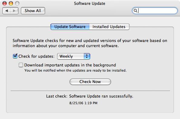Software Update Settings Software Update Settings Computer Configuration > Policies > Centrify Settings > Mac OS X Settings > Software Update Settings Use the Computer Configuration > Policies >