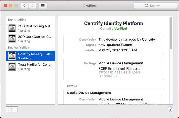 What happens after a joined computer is enrolled with Centrify Identity Services platform?