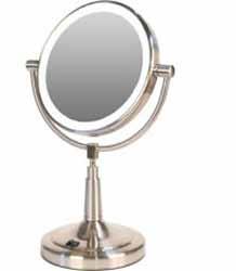 Personal and Healthcare 12 LED Lighted Vanity Mirror Portable, dual-sided, illuminated makeup mirror with LED light.
