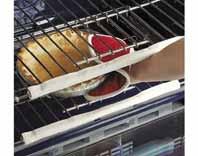 For best results, double up thinner paper plates. Item #1147 $7.50 Oven Rack Guard Protect your hands and arms from accidentally hitting the oven rack!