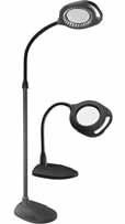 magnifying light exactly where you need it. Easy conversion from floor lamp to table lamp. Item #1030 $89.