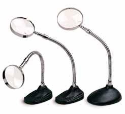 Stand magnifiers PMMA lens with chrome plated frame,