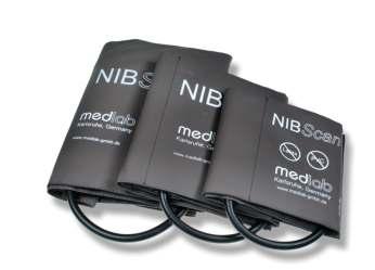 NIBScan Blood Pressure Cuffs Ordering Info Cuffs with one connection hose: Size Limb Circumference Order Nr Infant 9-15 cm 90110 Child 14-21 cm 90210 Small adult 20-28 cm 90310 Normal adult 27-35 cm