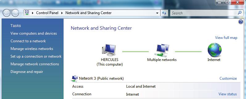 2. Click Manage network