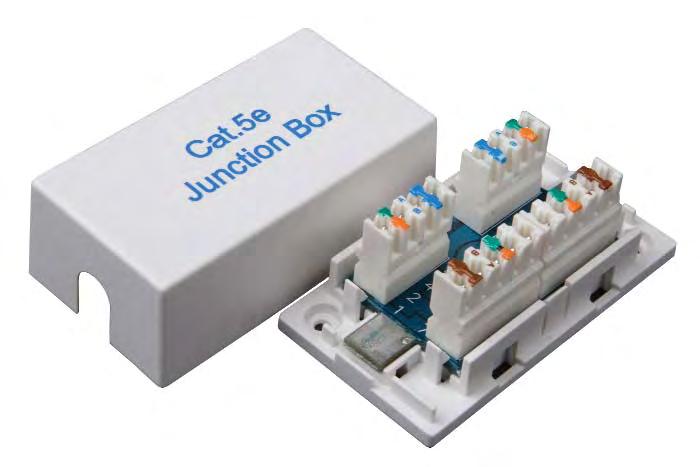 Connection boxes can be used for all standard 4- to 8-wire installation cables of 26-22 AWG up to 10 mm outer diameter.