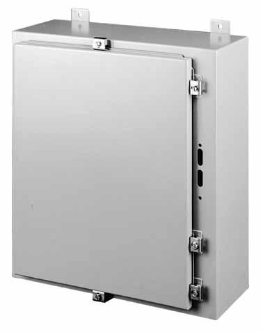 Type 4 and 12 Wall-Mount Disconnect Enclosures Disconnect Enclosure with Clamps, Type 4 Industry Standards UL 08A Listed; Type 4, 12; File No. E61997 cul Listed per CSA C22.2 No.