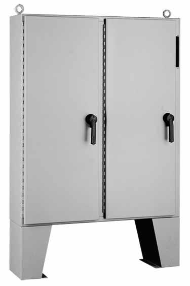 Free-Stand Type 12 Disconnect Enclosures Two-Door with Floor Stands Disconnect Enclosure, Type 12 Industry Standards UL 08A Listed; Type 12; File No. E61997 cul Listed per CSA C22.2 No.