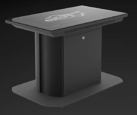 FIXED TABLE 40 INSIDE EXPLORER TABLE A 55 complete premium plug and play projective capacitive multi-touch table designed for use in public settings.