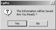 A dialog box appears asking if you want to save