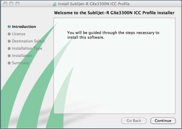SubliJet-R MacProfile - Installation Guide (Continued; Page 12:14) 9.