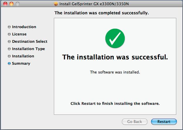 ) Once installation has completed successfully, click Restart to fi nish installing the software (see FIGURE 14). Your computer will automatically restart so be sure to save any work that may be open.
