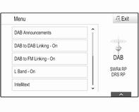 Digital audio broadcasting DAB broadcasts radio stations digitally. Advantages of DAB DAB stations are indicated by the programme name instead of the broadcasting frequency.