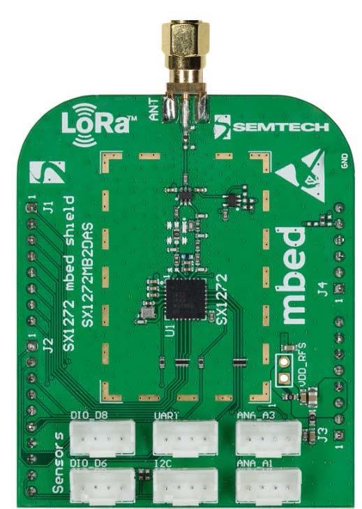 transceiver including a LoRa modem, is mounted Figure 2.