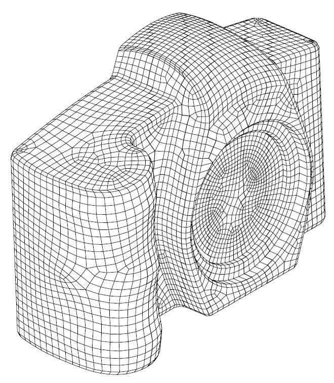 Almost regular quadrilateral mesh