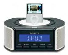 CRD-42 DAB / FM RDS digital stereo clock radio with dock for ipod and multi function remote control Dock for ipod - listen to your ipod whilst it charges Multi function remote control 20 station