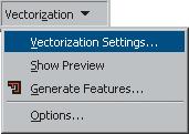 them within the map document or to a separate file You will use the Vectorization Settings dialog box to apply the settings