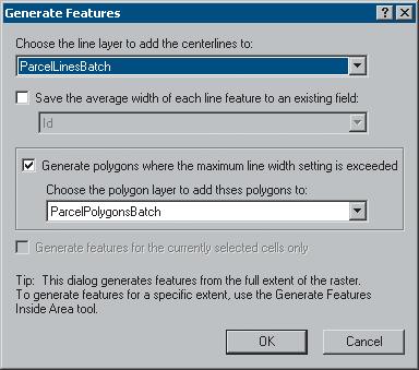 4 Choose the ParcelLinesBatch layer 3 Click OK When the display refreshes, you