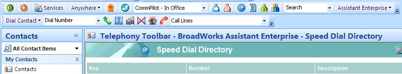 Figure 50 Call History 2.2.8 Dial from Speed Dial Directory You can dial from the speed dial directory. 1) To open the Speed Dial Directory, click Speed Dial Directory on the Toolbar Toolbar.