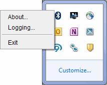 the Five9 icon in the system tray and choose Exit.