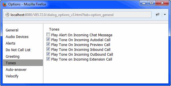 Using the Softphone Customizing Your Station Tones Tab If your softphone automatically answers incoming calls, you can enable a sound to be played when calls are delivered to your station.