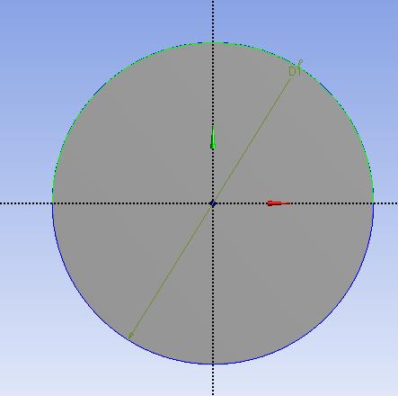 4.12. Concept > Split Edges. Select the perimeter of the circle and click Apply. Select Generate. This should split the circle into two semicircles.