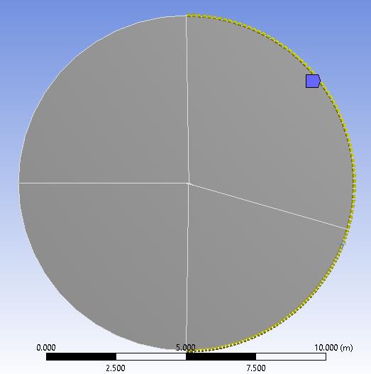 5.4. Right click Mesh and Insert > Sizing. Select two edges as per below and change the parameters as per below. 5.5. Right click Mesh and Insert > Sizing. Select all for lines leading from the circle to the airfoil surface, and click Apply.