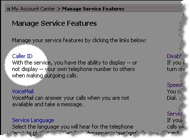 Setting Caller ID Options The Caller ID feature allows you to see the phone number of those who call you.