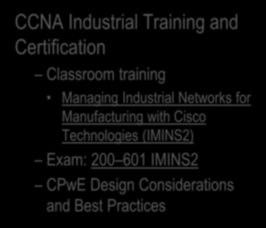 CPwE Design Considerations and Best Practices CCNA