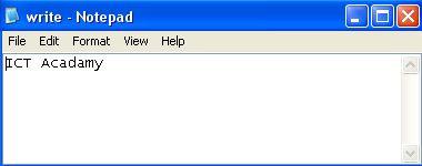 txt"); output = new BufferedWriter(new FileWriter(file));