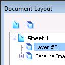 STEP 4: USING THE DRAWING TOOLS Next we will create a new layer for the land components of our map. To do this, click the New Layer icon in the Document layout palette.