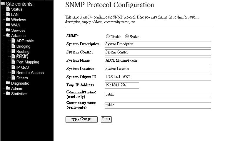 3.5.4 SNMP Configuration Simple Network Management Protocol (SNMP) is a troubleshooting and management protocol that uses the UDP protocol on port 161 to communicate between clients and servers.