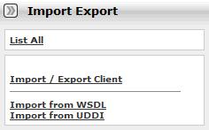 Import from UDDI ALER can import all services from an external UDDI registry, creating new assets representing the UDDI Business Services, and the XSD/DTD dependencies found in the WSDL that