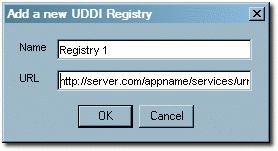 Right-click on UDDI Registries in the file tree in the sidebar of the Asset Editor. 3. Click Add. 4.