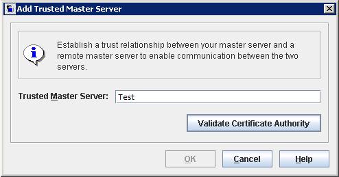 Configuring deduplication Configuring MSDP replication to a different NetBackup domain 163 7 In the Add Trusted Master Server dialog box, enter the fully-qualified host name of the remote