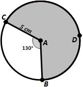 Find the length of the radius given the area