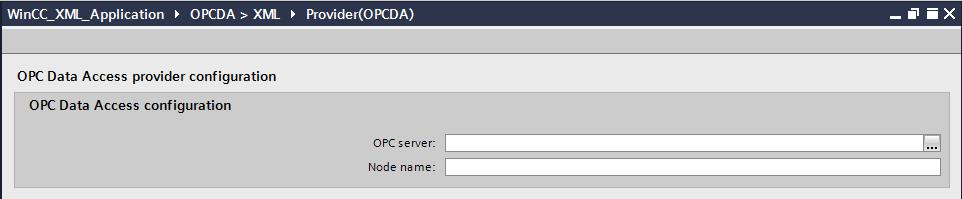 The Computer name field is automatically filled in after selecting the OPC server. 3.