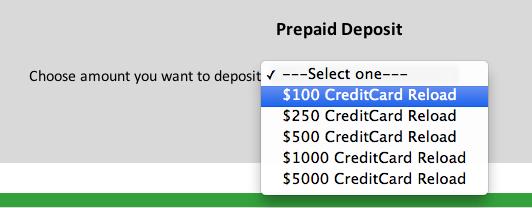 Refill My Account Select the My Account dropdown. Select Refill My Account. Select an amount that you want to deposit.