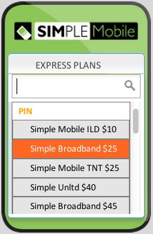 Express Checkout: Wireless & Long Distance Select the Wireless or Long Distance icon.