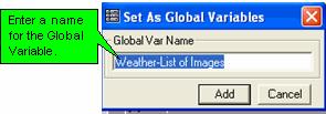 HMI Displays 2. Enter a name for the Global Variable, then click OK. 3.